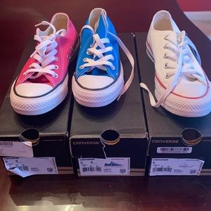 3 Pair CONVERSE - Never Worn Size 5 w